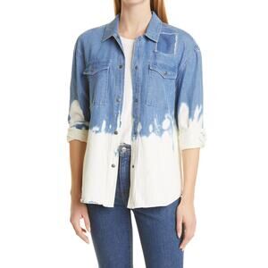 Rails 'Turner' Blue Bleach Denim Long Sleeve Button-Up Shirt Size XS